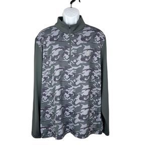 Unruly Gentlemen Golf Co One Under Pullover Maco Camo Men 2XL 3/4 Zip Sweater